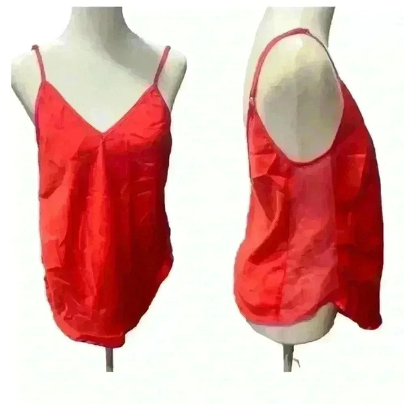 Sam Edelman Red Tank with mesh cut out - Picture 1 of 7